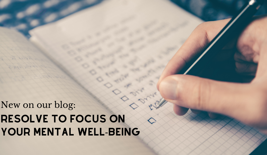 Resolve to focus on your mental well-being